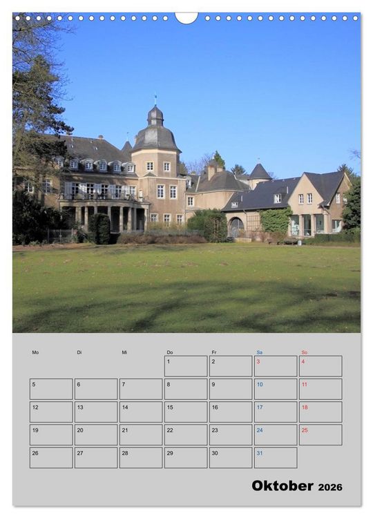 Produktbild: D&uuml;sseldorfer Burgen und Schl&ouml;sser (Wandkalender 2026 DIN A3 hoch), CALVENDO Monatskalender