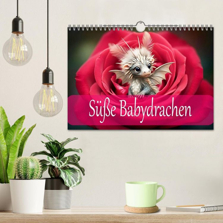 Produktbild: S&uuml;&szlig;e Babydrachen (Wandkalender 2026 DIN A4 quer), CALVENDO Monatskalender