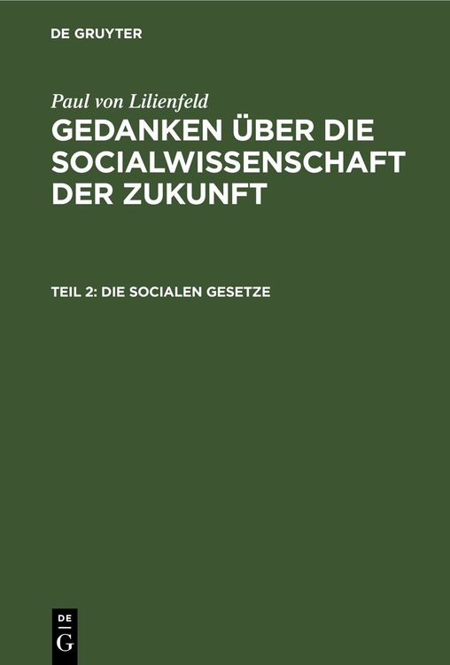 Produktbild: Die socialen Gesetze