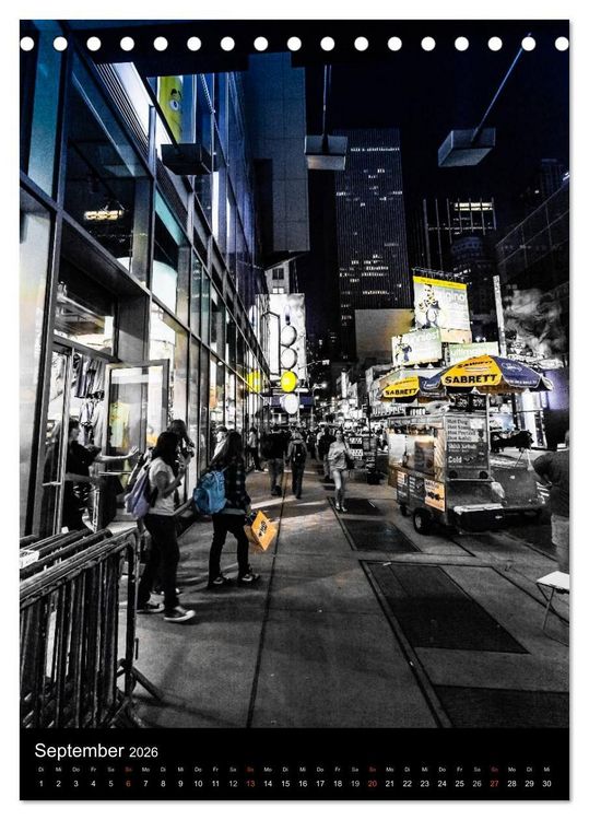 Produktbild: NEW YORK &ndash; street view (Tischkalender 2026 DIN A5 hoch), CALVENDO Monatskalender