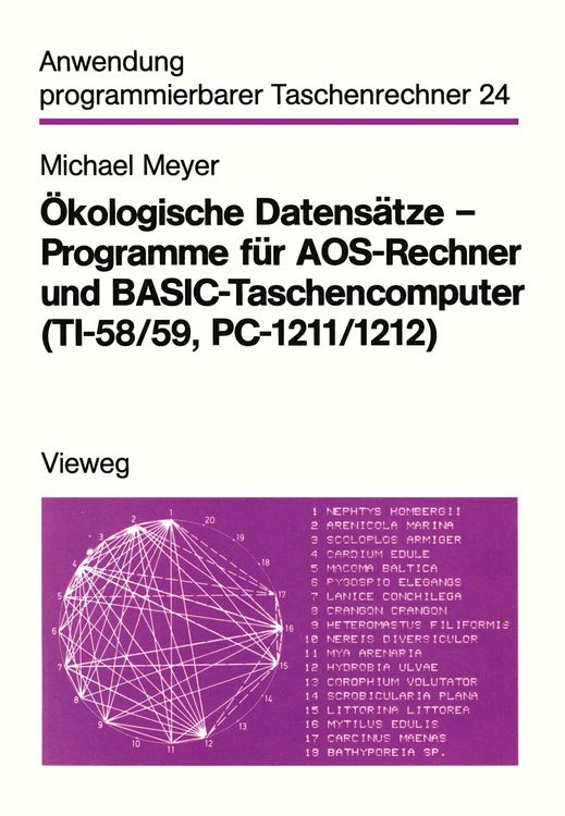 Produktbild: &Ouml;kologische Datens&auml;tze &mdash; Programme f&uuml;r AOS-Rechner und BASIC-Taschencomputer (TI-58/59, PC-1211/1212)