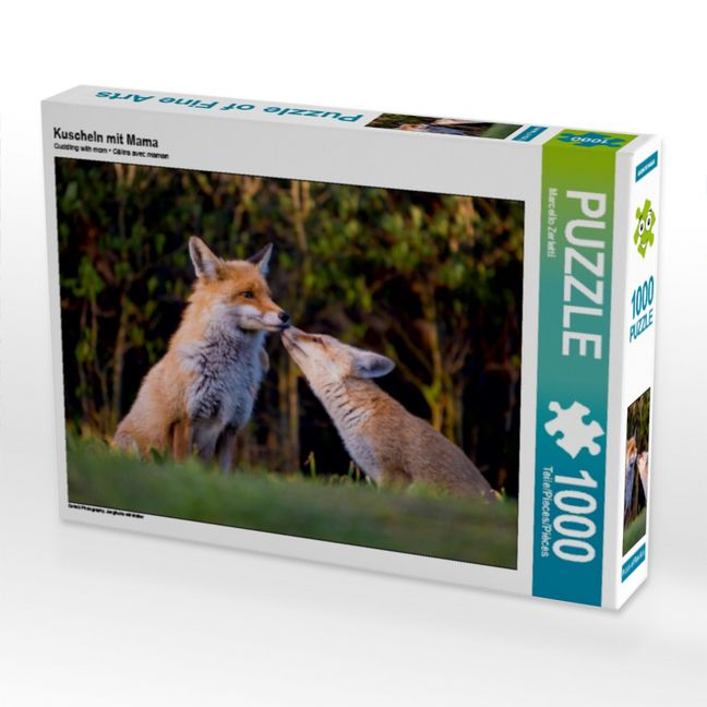Produktbild: CALVENDO Puzzle Kuscheln mit Mama | 1000 Teile Lege-Gr&ouml;&szlig;e 64x48cm Foto-Puzzle f&uuml;r gl&uuml;ckliche Stunden