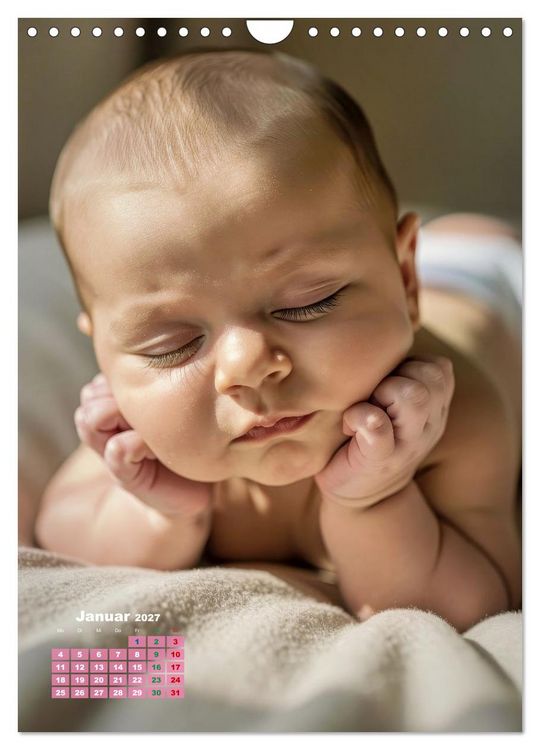 Produktbild: Gl&uuml;ckliche Babys (Wandkalender 2027 DIN A4 hoch), CALVENDO Monatskalender