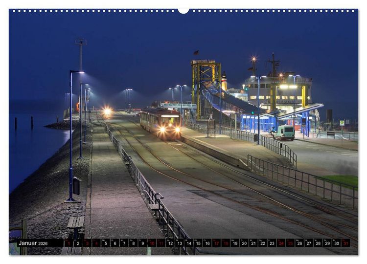 Produktbild: Norddeutsche Eisenbahnen (Wandkalender 2026 DIN A2 quer), CALVENDO Monatskalender