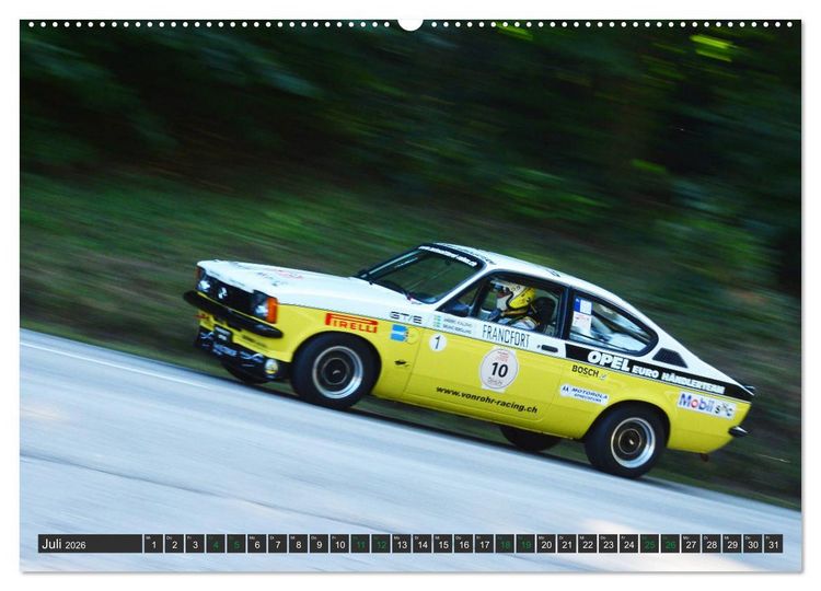 Produktbild: OLDTIMER BERGRENNEN - OPEL AM START (hochwertiger Premium Wandkalender 2026 DIN A2 quer), Kunstdruck in Hochglanz