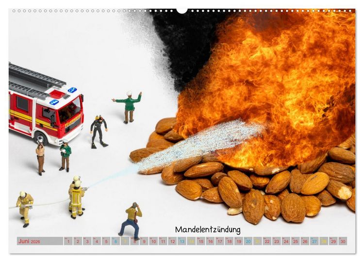 Produktbild: Mandelentz&uuml;ndung ... und andere Mini-Welten (Wandkalender 2026 DIN A2 quer), CALVENDO Monatskalender