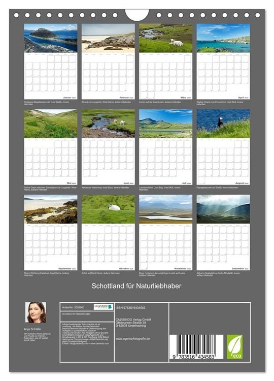 Produktbild: Schottland f&uuml;r Naturliebhaber (Wandkalender 2026 DIN A4 hoch), CALVENDO Monatskalender