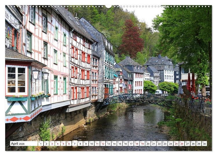 Produktbild: Liebenswertes Monschau (hochwertiger Premium Wandkalender 2026 DIN A2 quer), Kunstdruck in Hochglanz
