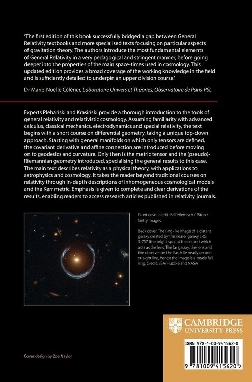Produktbild: An Introduction to General Relativity and Cosmology
