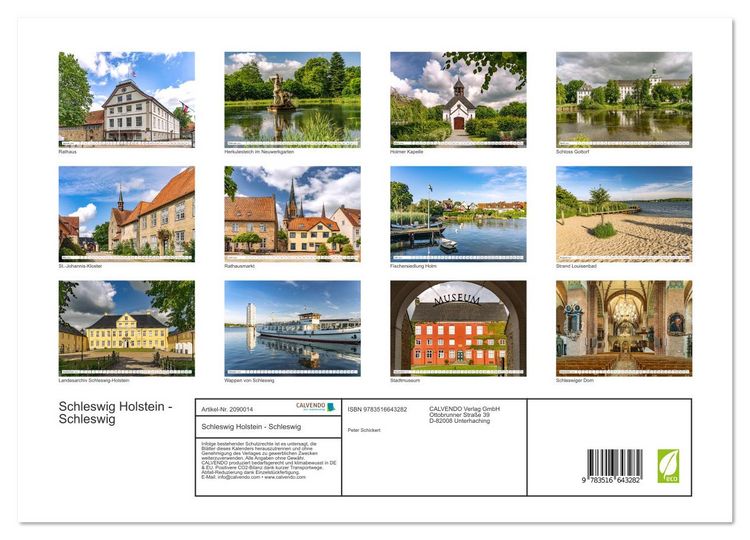 Produktbild: Schleswig Holstein - Schleswig (Wandkalender 2026 DIN A3 quer), CALVENDO Monatskalender
