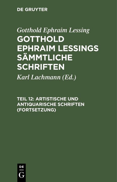 Produktbild: Artistische und antiquarische Schriften (Fortsetzung)