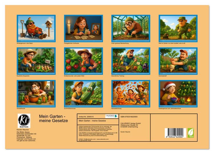 Produktbild: Mein Garten - meine Gesetze (hochwertiger Premium Wandkalender 2026 DIN A2 quer), Kunstdruck in Hochglanz