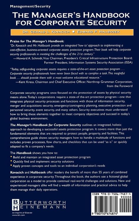 Produktbild: The Manager's Handbook for Corporate Security