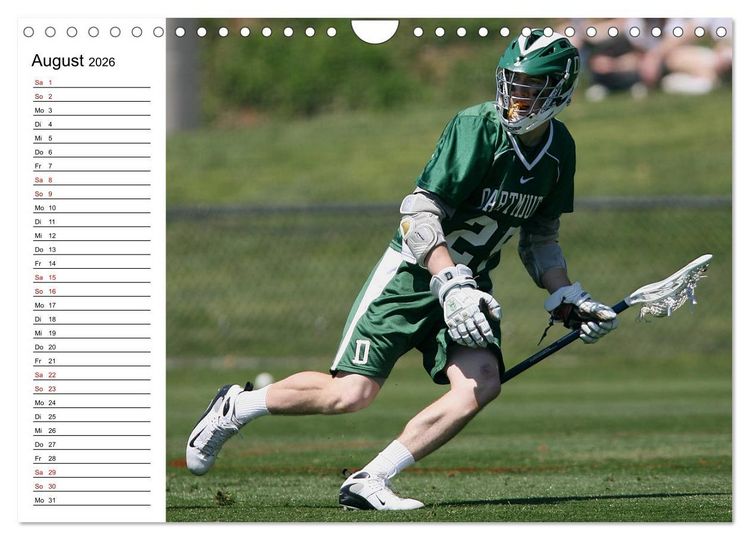 Produktbild: Teamsport Lacrosse - Face-off (Wandkalender 2026 DIN A4 quer), CALVENDO Monatskalender