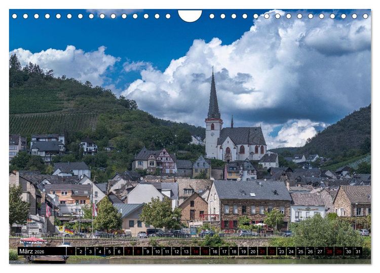 Produktbild: Die Mosel zwischen Bremm und Koblenz (Wandkalender 2026 DIN A4 quer), CALVENDO Monatskalender