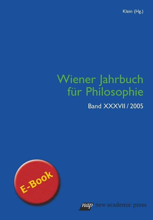 Produktbild: Wiener Jahrbuch f&uuml;r Philosophie 2005