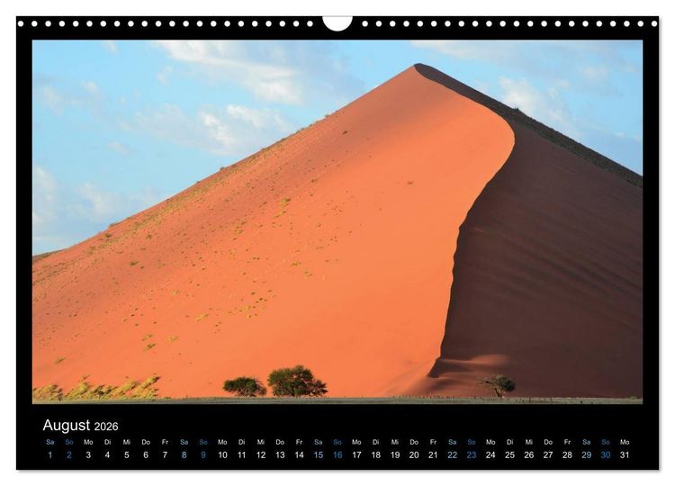 Produktbild: Namibia 2026 Farben der W&uuml;ste (Wandkalender 2026 DIN A3 quer), CALVENDO Monatskalender