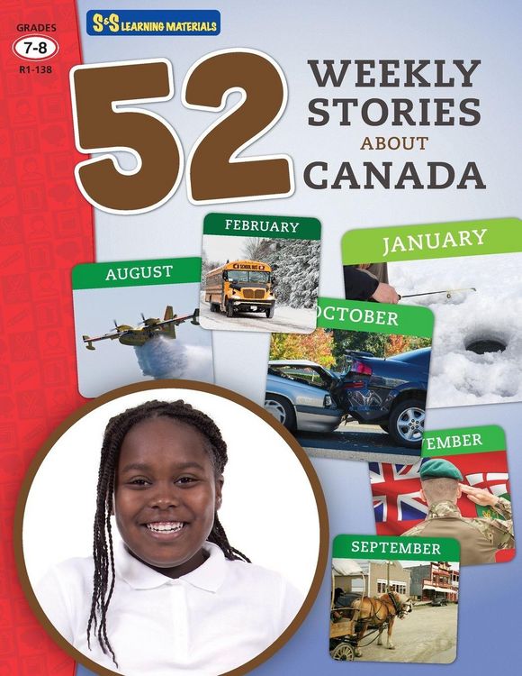 Produktbild: 52 Weekly Nonfiction Stories About Canada Grades 7-8