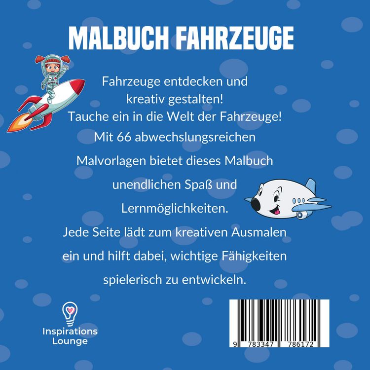 Produktbild: Malbuch Fahrzeuge mit 66 Motive Auf 136 Seiten