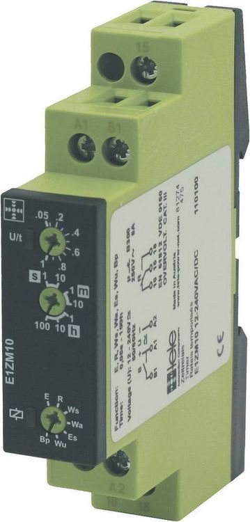 Produktbild: Tele 110200 E1ZM10 24-240VAC/DC Zeitrelais Multifunktional 1 St. 1 Wechsler