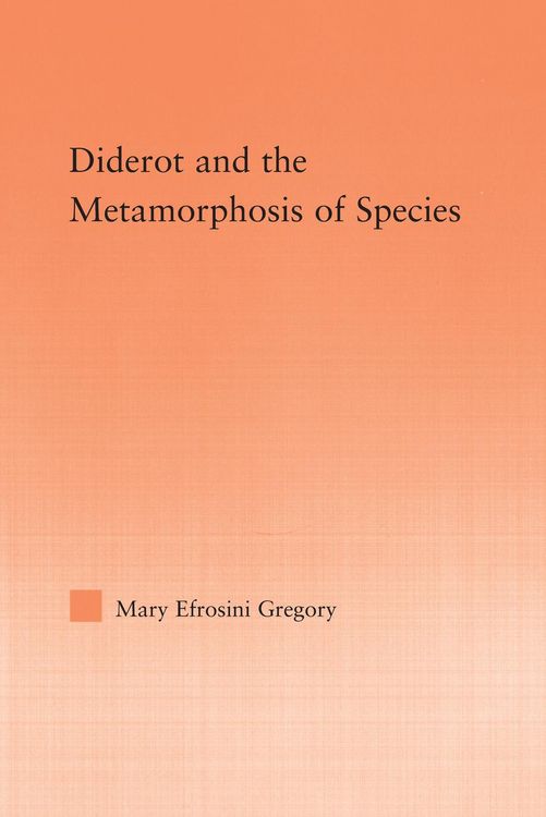Produktbild: Diderot and the Metamorphosis of Species