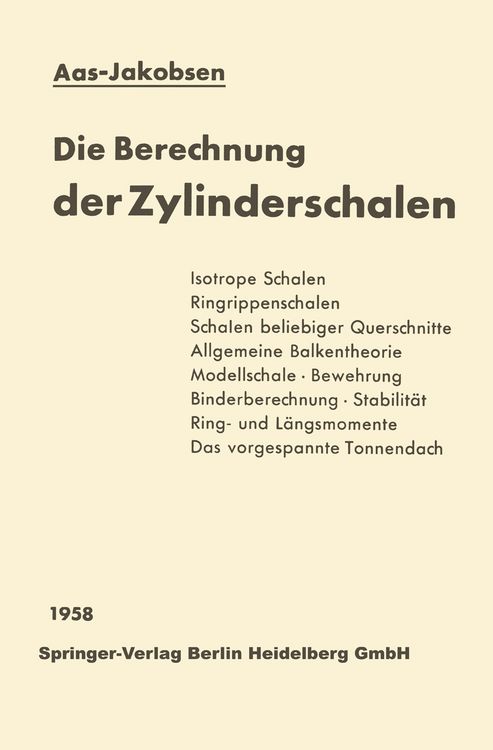 Produktbild: Die Berechnung der Zylinderschalen