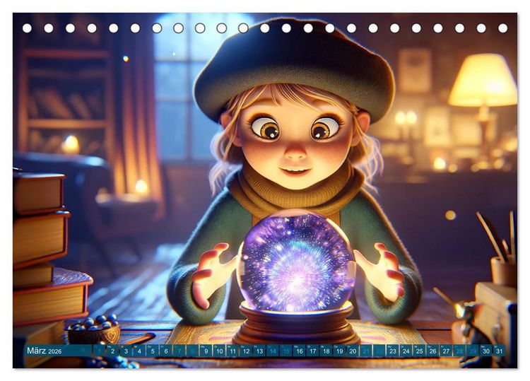 Produktbild: Hexenwelten: Ein Jahr voller Magie und Mysterien (Tischkalender 2026 DIN A5 quer), CALVENDO Monatskalender