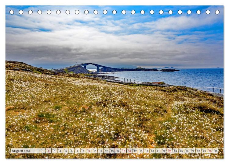 Produktbild: Vom Nordkap zum S&uuml;dkap (Tischkalender 2026 DIN A5 quer), CALVENDO Monatskalender