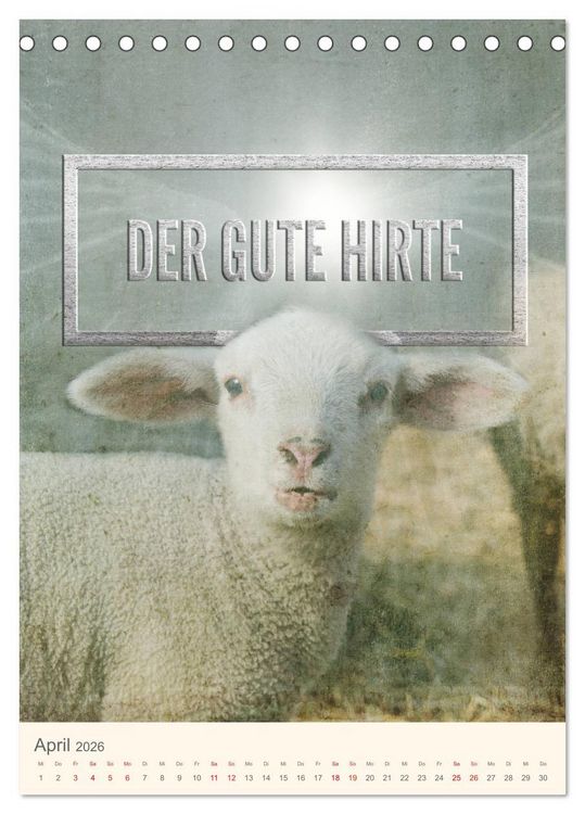 Produktbild: Namen von Jesus (Tischkalender 2026 DIN A5 hoch), CALVENDO Monatskalender