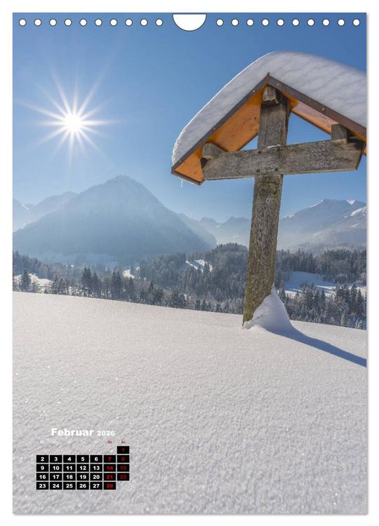 Produktbild: Leichte Wanderziele um Oberstdorf (Wandkalender 2026 DIN A4 hoch), CALVENDO Monatskalender