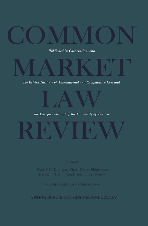 Produktbild: Common Market Law Review