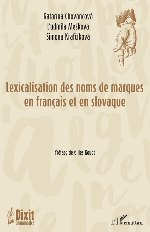 Produktbild: Lexicalisation des noms des marques en fran&ccedil;ais et en slovaque