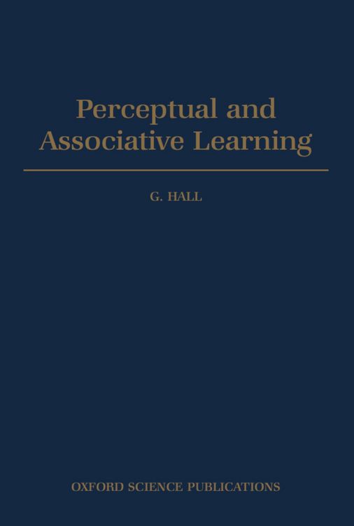 Produktbild: Perceptual and Associative Learning