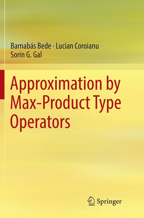 Produktbild: Approximation by Max-Product Type Operators