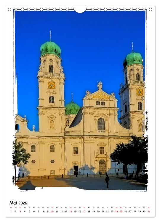 Produktbild: Ein Spaziergang durch Passau (Wandkalender 2026 DIN A4 hoch), CALVENDO Monatskalender