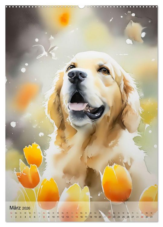 Produktbild: Lieblingshunde (hochwertiger Premium Wandkalender 2026 DIN A2 hoch), Kunstdruck in Hochglanz