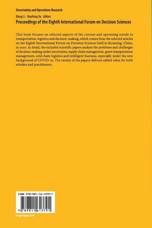 Produktbild: Proceedings of the Eighth International Forum on Decision Sciences