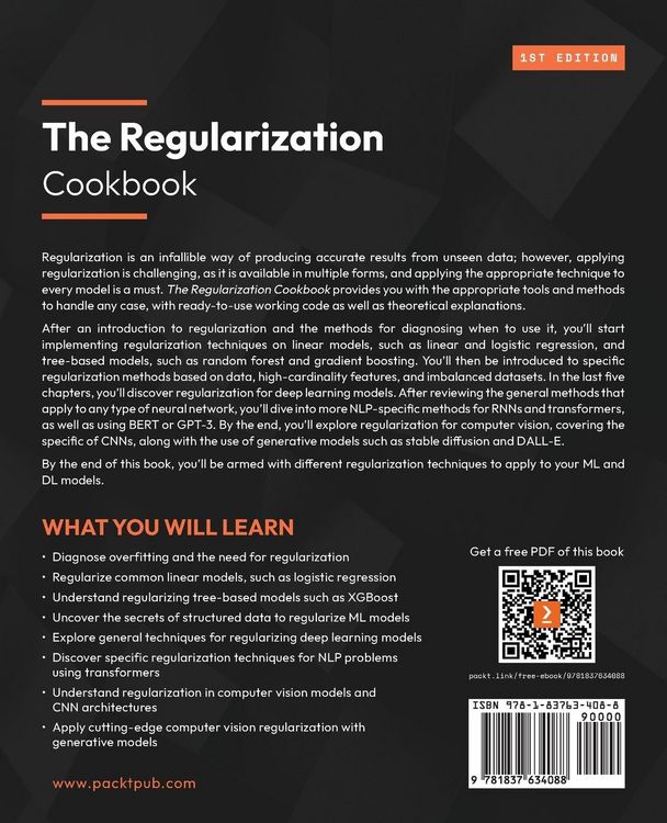 Produktbild: The Regularization Cookbook