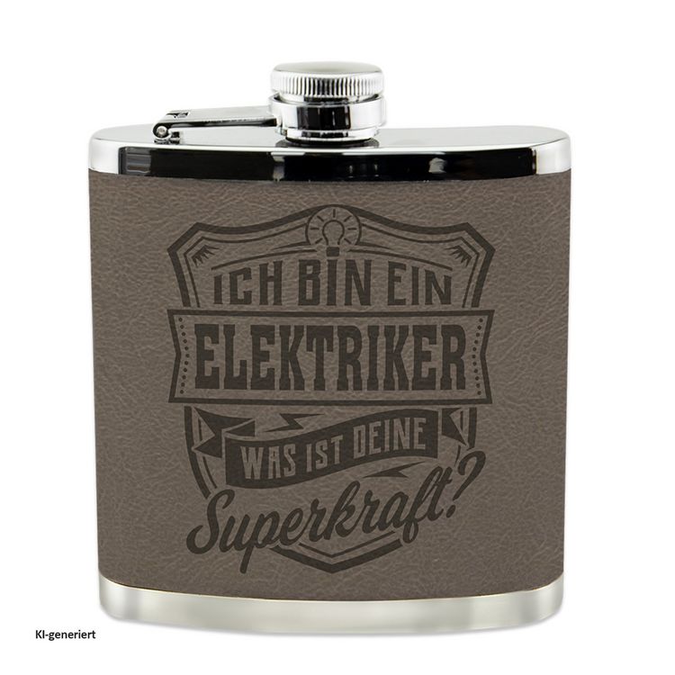Produktbild: HTI-Living Echter Kerl Flachmann Elektriker Echter Kerl Flachmann Elektriker