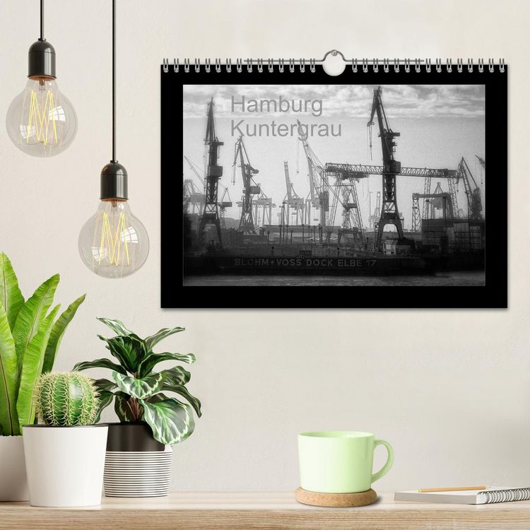 Produktbild: Hamburg Kuntergrau (Wandkalender 2026 DIN A4 quer), CALVENDO Monatskalender