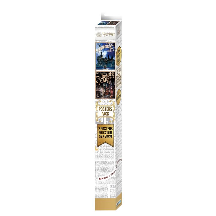 Produktbild: HARRY POTTER - Set 2 Chibi Posters - Retro Hogwarts&Diagon (52x38)