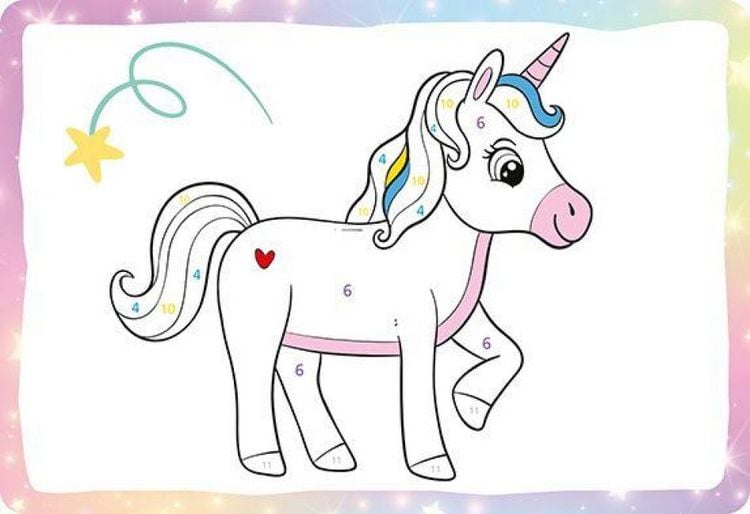 Produktbild: 50 Karten Malen nach Zahlen - Regenbogenwelt