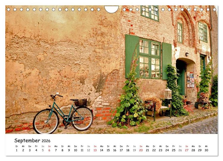 Produktbild: Velomantisch - Radimpressionen (Wandkalender 2026 DIN A4 quer), CALVENDO Monatskalender