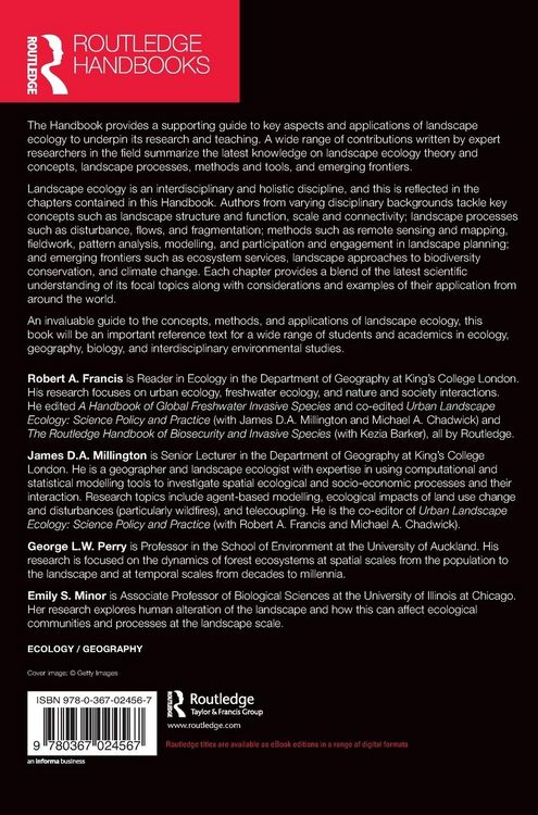 Produktbild: The Routledge Handbook of Landscape Ecology