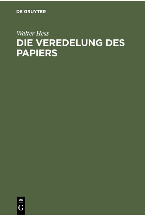 Produktbild: Die Veredelung des Papiers
