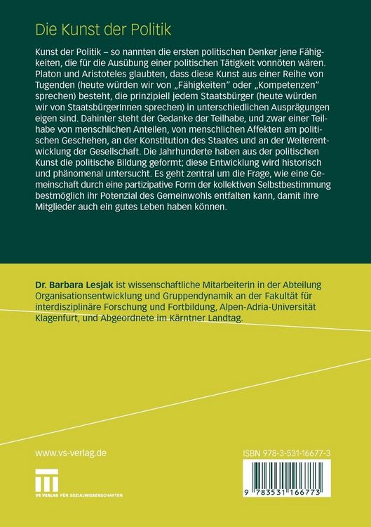 Produktbild: Die Kunst der Politik