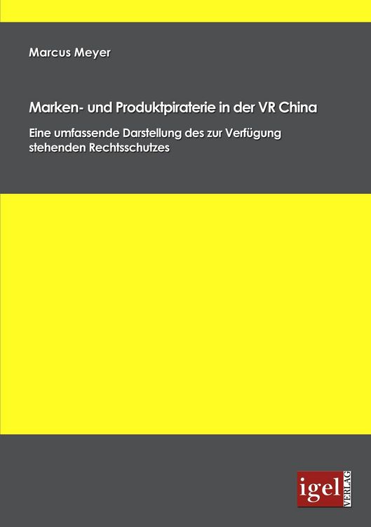 Produktbild: Marken- und Produktpiraterie in der VR China