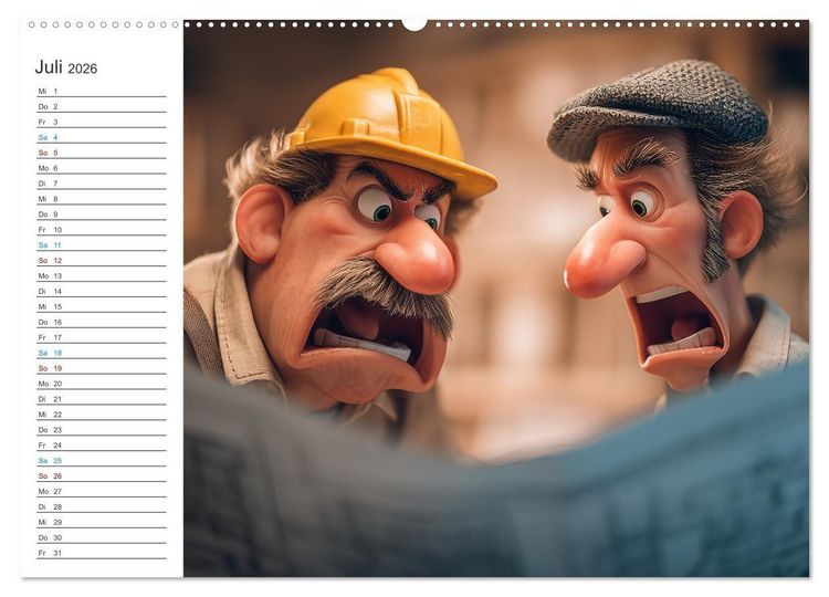 Produktbild: Kaffee, Kabel, Katastrophen (Wandkalender 2026 DIN A2 quer), CALVENDO Monatskalender