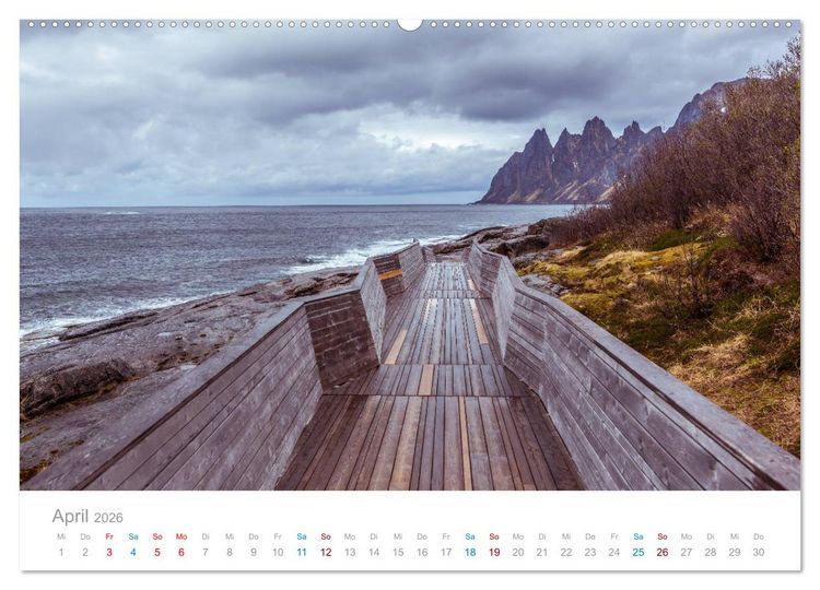 Produktbild: Norwegen - der hohe Norden (hochwertiger Premium Wandkalender 2026 DIN A2 quer), Kunstdruck in Hochglanz