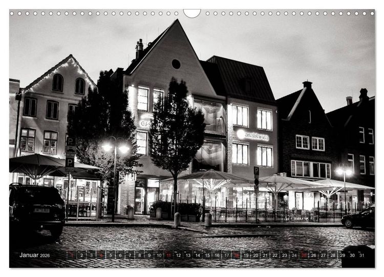 Produktbild: Ein Blick auf Husum (Wandkalender 2026 DIN A3 quer), CALVENDO Monatskalender